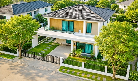 คฤหาสน์ บ้านเดี่ยว2ชั้น 4 นอน 5 น้ำ ใกล้รร.วัดหนองใหญ่ 1.2 กม. แยกสุขาภิบาล 5 สายไหม คลองสามวา 60 ตร.ว.บ้านหรูพร้อมอยู่