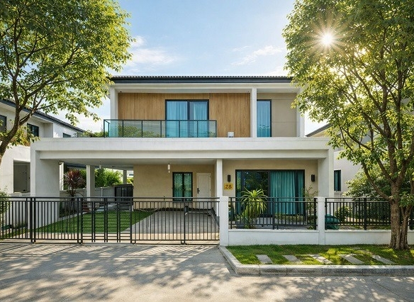 สุขาภิบาล 5 สายไหม คลองสามวา 60ตร.ว.บ้านหรูพร้อมอยู่ คฤหาสน์ บ้านเดี่ยว2ชั้น 4 นอน 5 น้ำ ใกล้รร.วัดหนองใหญ่ 1.2 กม