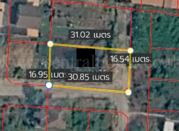 ที่ดินเปล่า 132 ตร.วา ซอยวัดลาดปลาดุก บางบัวทอง แปลงมุม